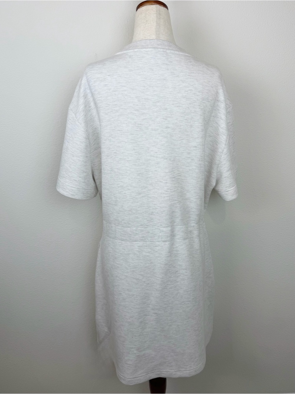 Varley Maple Dress 2.0 Doublesoft Casual Drawstring Knit T-Shirt Dress - Picture 11 of 15